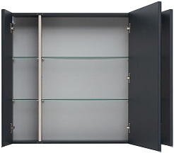 Aquanet Зеркальный шкаф Алвита New 90 антрацит матовый – фотография-5